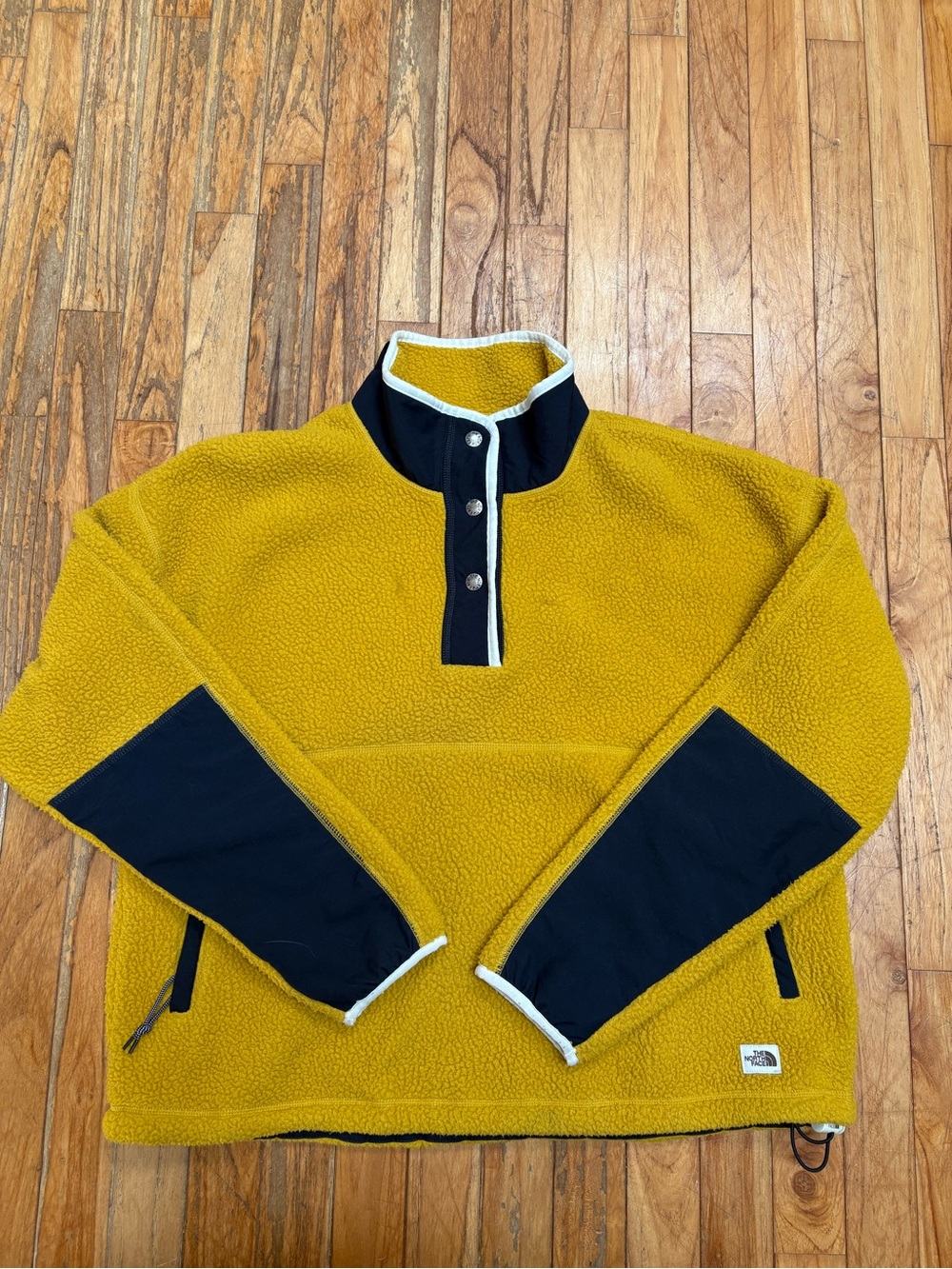 The North Face Women’s Mustard Yellow Snap-Front Fleece Pullover